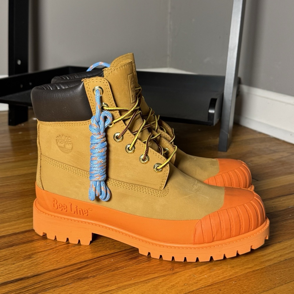 Timberland Bee Line Billionaire Boys Club 6 Inch Boots Wheat Orange A2M56 Mens 9